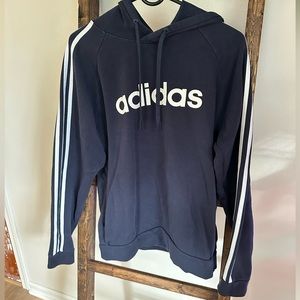 Men’s adidas Hoodie, Navy - size M